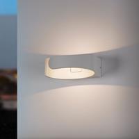 famlights LED Außenwandleuchte Sven aus Aluminium in Weiß-Matt - 