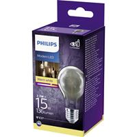 philips LED Lampe ersetzt 11W, E27 Standardform A60, Grau, warmweiß, 136 Lumen, nicht dimmbar, 1er Pack [Energieklasse A+]