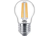 philips LED Lampe ersetzt 60W, E27 Tropfenform P45, klar, warmweiß, 806 Lumen, nicht dimmbar, 1er Pack [Energieklasse A++]