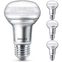 philips LED Lampe ersetzt 60W, E27 Reflektor R63, warmweiß, 345 Lumen, dimmbar, 4er Pack [Energieklasse A+] - 