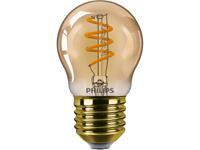 philips LED Lampe ersetzt 15W, E27 Tropfen P45, gold, warmweiß, 136 Lumen, dimmbar, 1er Pack [Energieklasse A] - 
