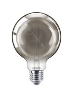 philips LED Lampe ersetzt 11W, E27 Globe G93, grau, warmweiß, 115 Lumen, nicht dimmbar, 1er Pack [Energieklasse A+] - 