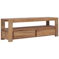 vidaxl TV-Schrank 120 x 30 x 40 cm Massivholz Teak Braun