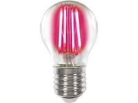 LightMe LED-lamp Energielabel B (A++ - E) E27 Kogel 4 W Rood (Ø x l) 45 mm x 77 mm Filament / Retro-LED 1 stuk(s)