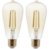 shyne | Smartes ZigBee LED Leuchtmittel E27, amber, tunable white, ST64, 7W, 650 Lumen, 2er-Pack