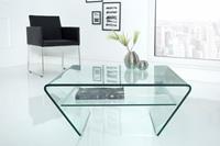 Salontafel Odessa trapeze 70cm met dienblad glas