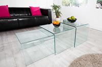 Salontafel Odessa set van 3 glas