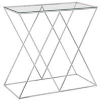 Vidaxl - Couchtisch Silbern 55x55x55 cm Edelstahl und Glas