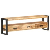 vidaXL Tv-meubel 150x30x45 cm massief ruw mangohout