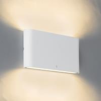 qazqa Wandleuchte weiß 17,5 cm inkl. LED IP65 - Batt