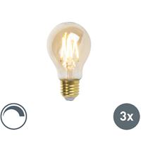 luedd 3er Set E27 dimmbare LED Glühlampen goldline 360lm 2200K