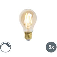 luedd Set mit 5 dimmbaren E27 LED-Glühlampen goldline 360lm 2200K