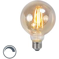 LUEDD LED filament lamp E27 5W 2200K G95 smoke dimbaar