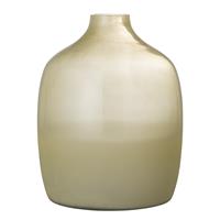 Bloomingville Bauchige Vase Idima in mattem Gelb aus Glas Ø 24 cm Höhe 30 cm