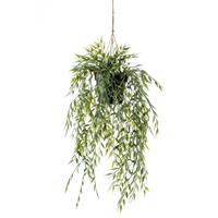 Emerald Kunstpflanze Bambus Hängend in Topf 50 cm Grün