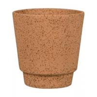 NTD International Pot Odense Plain Sand Terracotta M 15x15 cm terracotta ronde bloempot voor binnen