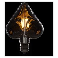 GREENICE LED-Glühbirne Glühfaden Vintage Herz E27 6W 600Lm | Warmes weiß (WO-LF-HEART-E27-6W-WW) - 
