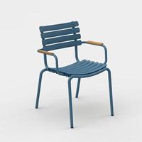 Houe ReCLIPS Stuhl mit Armlehnen stapelbar Stühle  Farbe: schwarz Armlehnen: Alu
