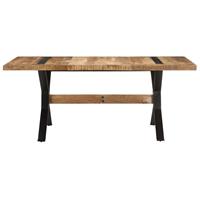 vidaXL Eettafel 180x90x76 cm ruw mangohout