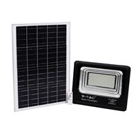 v-tac Kit solarpanel und led-projektor 35w naturallicht 4000k in aluminium schwarz farbe vt-100w 8576
