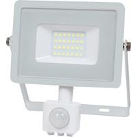 V-TAC Drehbare LED-Flutlichtstrahler mit PIR-Sensor - Samsung - IP65 - Weiß - 20W - 1600 Lumen - 4000K - 5 Jahre