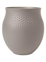 Villeroy & Boch Vase Perle groß Manufacture Collier taupe