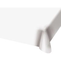 Folat 2x stuks tafelkleed van plastic wit 130 x 180 cm -