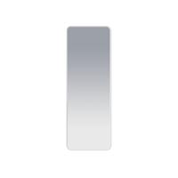 Saniclass Retro Line Oval Spiegel 140x50cm ovaal afgerond frame mat wit NAK002-RECT-MW