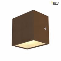SLV - LED Wand- und Deckenleuchte Sitra Cube Wl in Braun 10W 560lm IP44