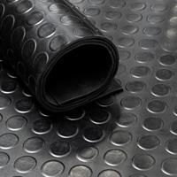 ivol Rubber loper / rubbermat op rol Cirkel 3mm - Breedte 120 cm