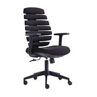 Ivol - Design-Bürostuhl Flex - Ergonomischer Stuhl auf Rollen mit flexibler Rückenlehne