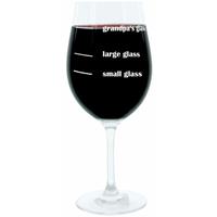 GLASKOCH B. KOCH JR. GMBH + CO. KG Leonardo Weinglas XL, Grandpas Glass, Geschenk Stimmungsglas mit lustiger Gravur, Mood Wein Glas, 610ml