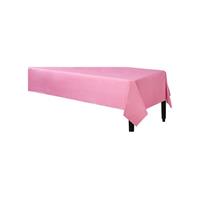 3x stuks tafelkleed roze x 240 cm van plastic -