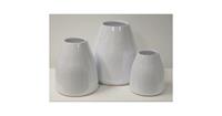 Villa Pottery Witte vaas/pot X-design - Witte vaas/pot D28 x H30