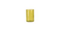 Clayre & Eef Waxinelichthouder - Ø 15*10 cm - geel - glas - rond -  - 6GL3026GR