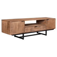 Livingfurn Lifestyle | TV meubel | Valdez | 150 cm | mangohout met staal |