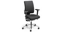 24Designs NPR 1813 Ergonomische Bureaustoel Office - ARBO Keur - Zwarte Stof - Chromen Onderstel