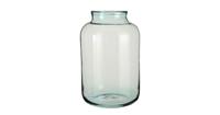 Mica Decorations Vienne Vaas - H52 x Ø29 cm - Gerecycled glas - Transparant