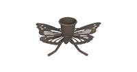 Clayre & Eef Kandelaar vlinder - 9*6*4 cm - bruin - ijzer - vlinder -  - 6Y4062