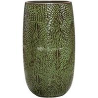 Ter Steege Hoge Pot Marly Green ronde groene bloempot voor binnen en buiten 36x63 cm