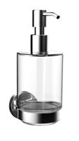 Round Seifenspender, Behälter aus Kristallglas, Wandmodell, 4321, Farbe: Chrom - 432100100 - Emco