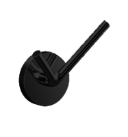 Emco Round handdoekhaak dubbel 4 cm, zwart