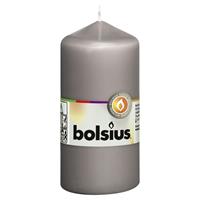 Bolsius Stompkaarsen 10 st 120x58 mm warm grijs