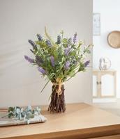 HOME Living Blumenstrauß Lavendel Kunstpflanzen braun