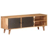 vidaXL TV-Schrank 115x30x39 cm Massivholz Akazie Braun