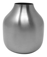 LALE LIVING Vase 'Basit' aus Eisen, Ø8x10cm Silber - 