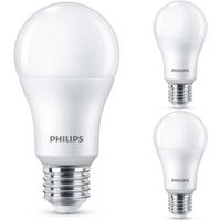 Philips LED Lampe ersetzt 100W, E27 Standardform A67, weiß, warmweiß, 1521 Lumen, nicht dimmbar, 3er Pack [Energieklasse A+] - 