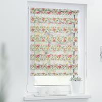 Lichtblick Duo Rollo Klemmfix, ohne Bohren, blickdicht, Birds - Grün Pink Rollos bunt Gr. 80 x 150