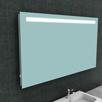 Aqua Splash Badkamerspiegel  Mire Rechthoek Inclusief LED Verlichting + Stopcontact 140 cm 