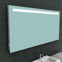 Aqua Splash Badkamerspiegel  Mire Rechthoek Inclusief LED Verlichting + Stopcontact 160 cm 